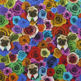 PUGS & ROSES VISCOSE 100%