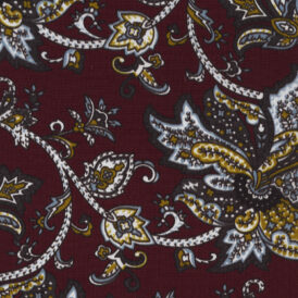 LARGE PAISLEY BURGUNDY/100% VISCOSE