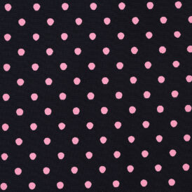 NAVY PINK SPOT VISCOSE 100%