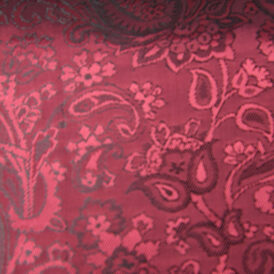 RED JACQUARD VISCOSE 50% ACETATE 50%