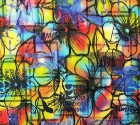 HIPPY FLOWERS 100% VISCOSE