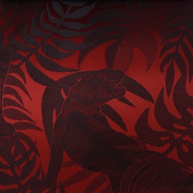 RED/BLACK PANTHER VISCOSE 63% ACETATE 37%