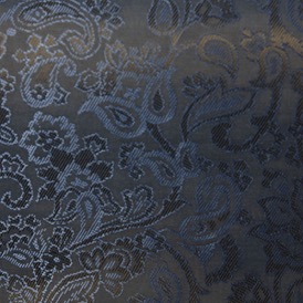 BLUE JACQUARD VISCOSE 50% ACETATE 50%