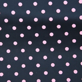 NAVY PINK SPOT VISCOSE 100%