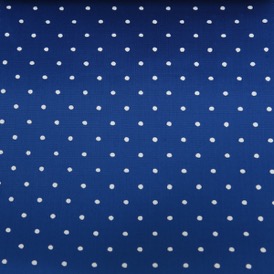 BRIGHT BLUE SMALL WHITE SPOT VISCOSE 100%