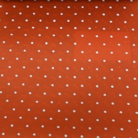 ORANGE SMALL WHITE SPOT VISCOSE 100%