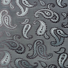 GREEN PAISLEY VISCOSE 52% ACETATE 48%