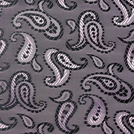 PINK PAISLEY VISCOSE 52% ACETATE 48%